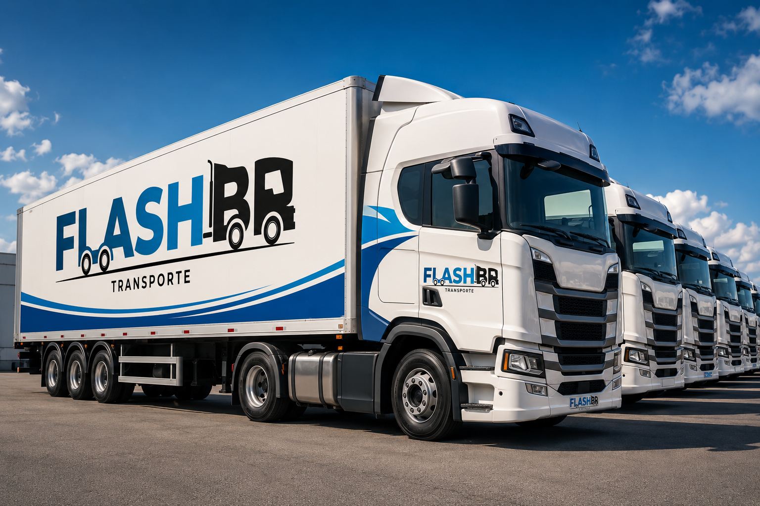 Frota de carretas dedicadas da Flash BR Transporte